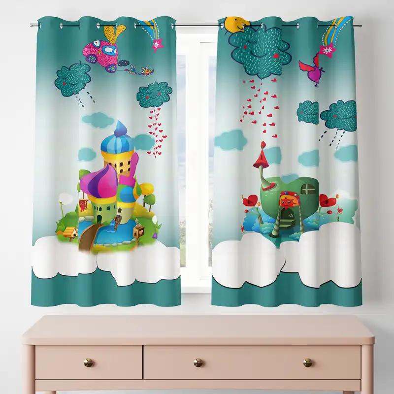 پرده مدل مخمل پانچی کد 7810 سایز 200x140 سانتی متر