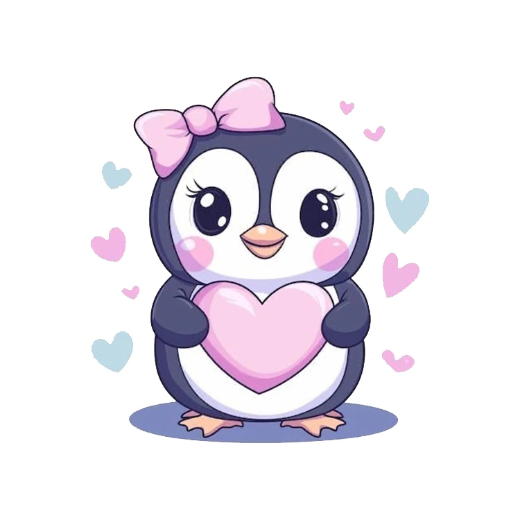 استیکر پارچه و لباس پاد آفرین مدل پنگوئن کد 809