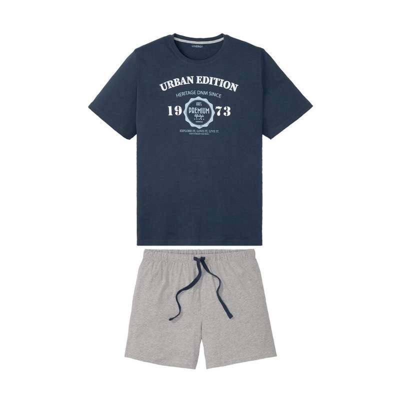 ست تی شرت و شلوارک مردانه لیورجی مدل 023Rt