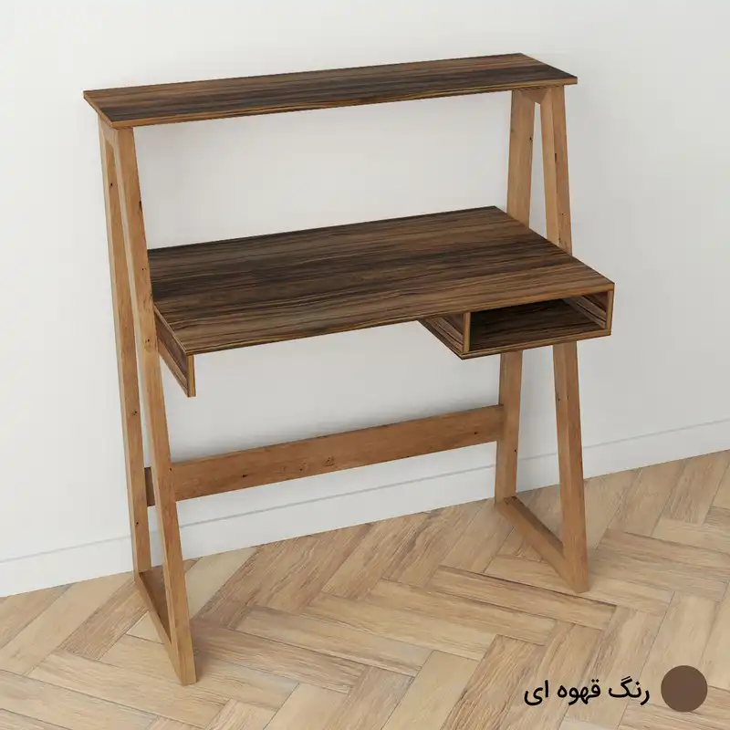 میز تحریر طرح قفسه دار مدل کاوه 1 کد BK-K2