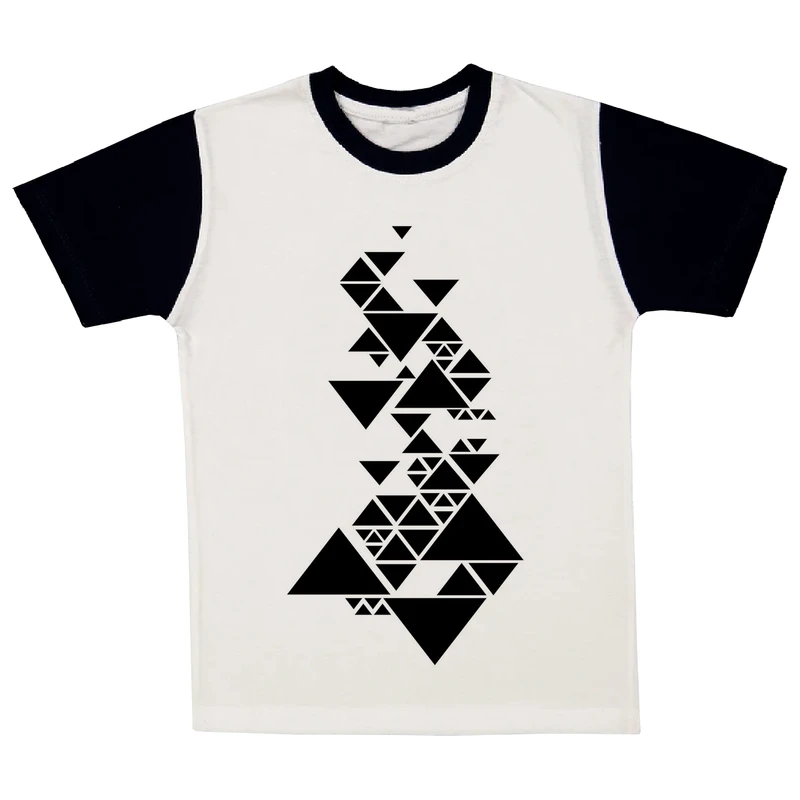 تی شرت آستین کوتاه پسرانه مدل انتزاعی کد A163