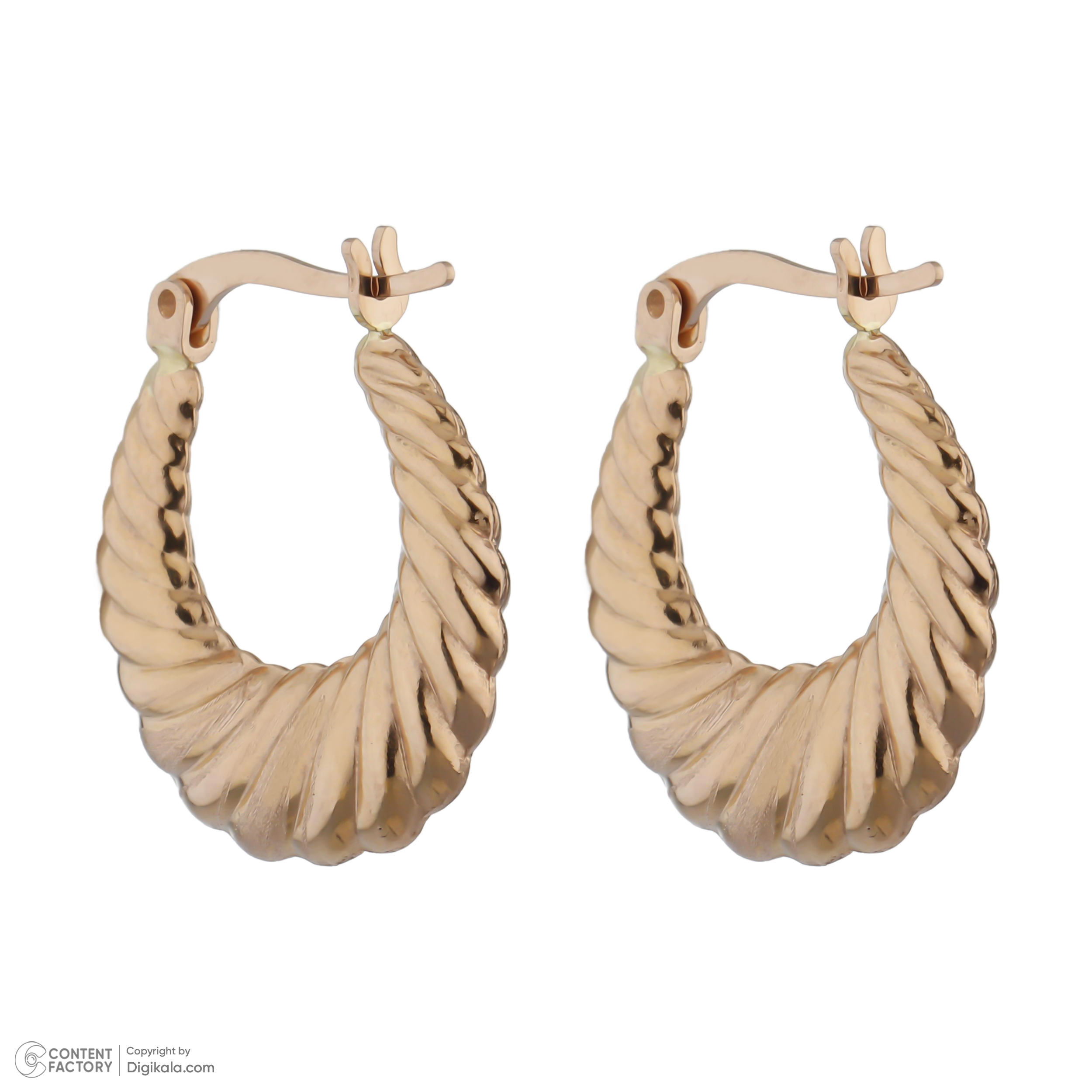 گوشواره طلا 18 عیار زنانه طلای مستجابی مدل 10155