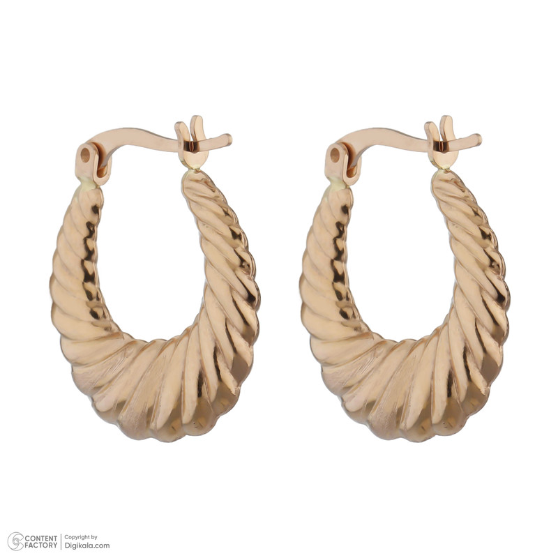 گوشواره طلا 18 عیار زنانه طلای مستجابی مدل 10155