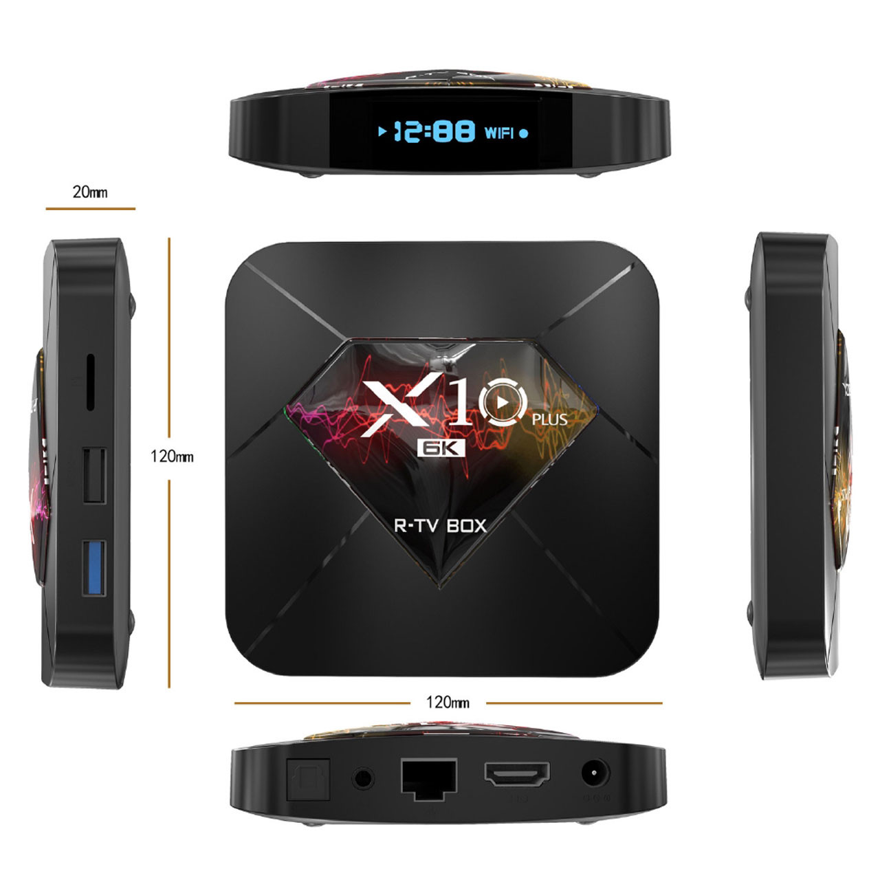 اندروید باکس مدل X10 Plus 6K 4-64