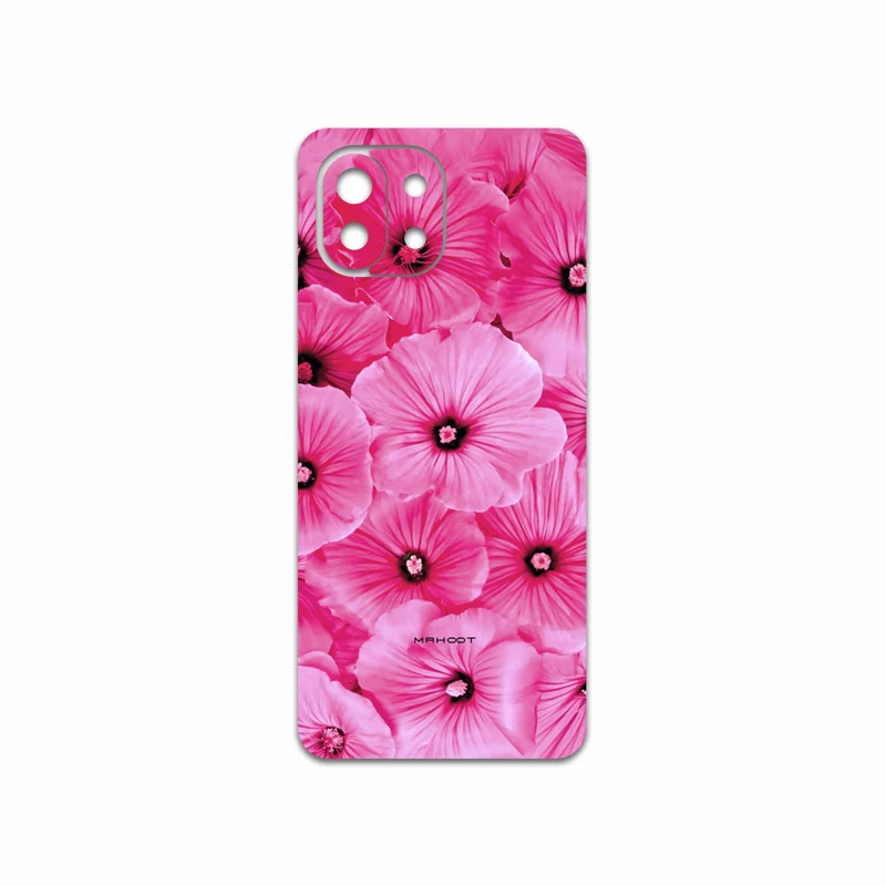 برچسب پوششی ماهوت مدل Pink-Flower مناسب برای گوشی موبایل شیائومی MI 11 LITE