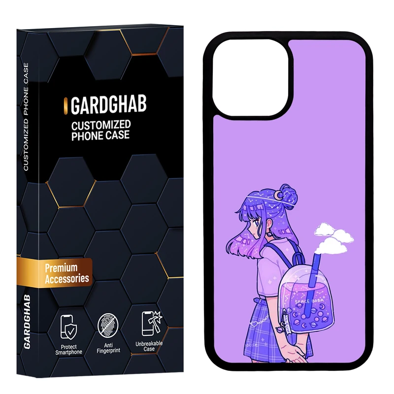 کاور گارد قاب مدل دور ژله ای دخترانه مناسب برای گوشی موبایل اپل iPhone 13 Mini