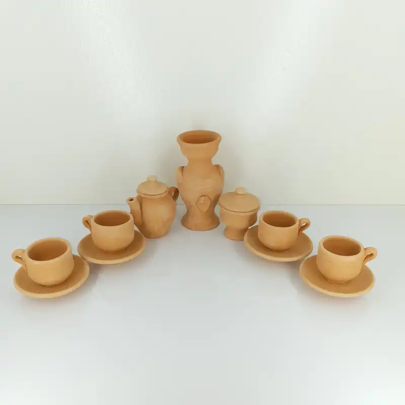 سرویس 13 پارچه چای خوری سفالی کد che13