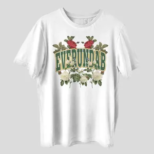 تی شرت آستین کوتاه زنانه مدل گل flower کد mo360