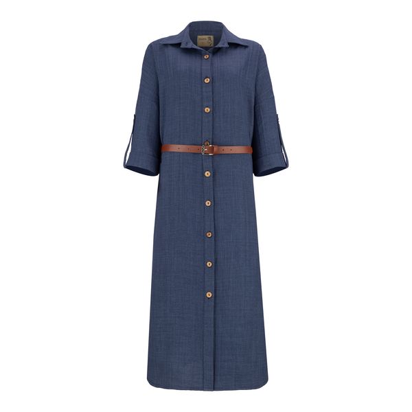 مانتو زنانه السانا مدل واران کد 220205 رنگ نفتی