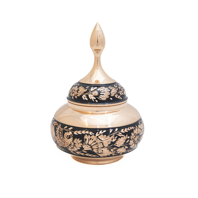 قندان مسی مدل الماس تراش کد 7090