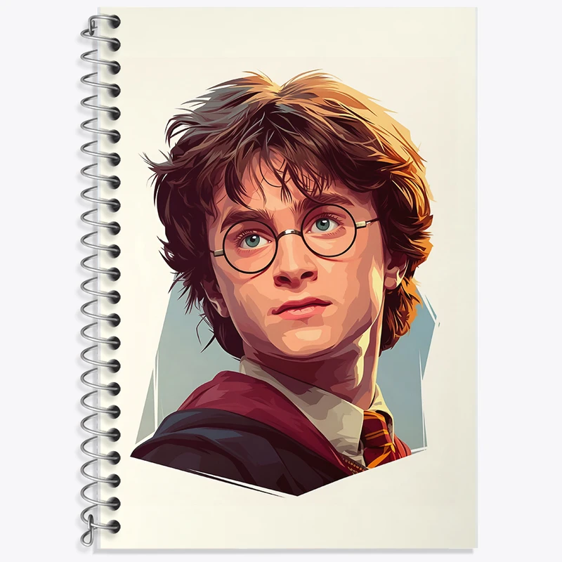دفتر زبان 50 برگ خندالو مدل دو خط طرح هری پاتر (Harry Potter) کد N3800