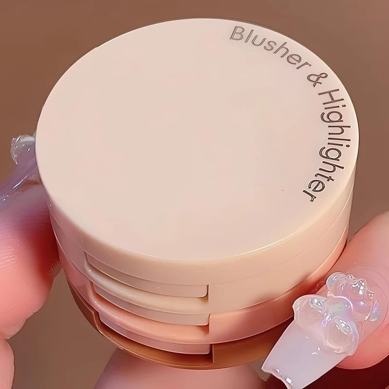 عکس شماره 6 : پالت رژ گونه و هایلایتر میس لارا مدل چرخشی شماره 01 مجموعه 3 عددی