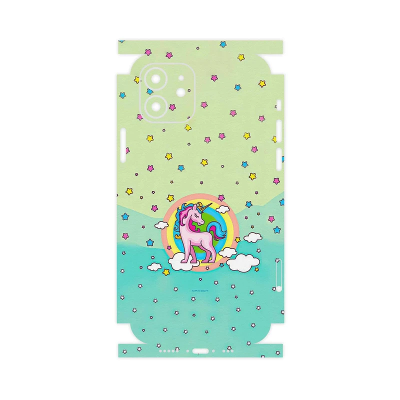 برچسب پوششی ماهوت مدل Rainbow unicorn adventure-FullSkin مناسب برای گوشی موبایل اپل iPhone 12