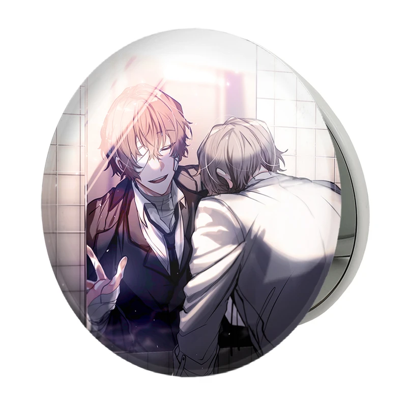 آینه جیبی خندالو طرح دازای اوسامو انیمه سگ های ولگرد بانگو مدل تاشو کد 11796 