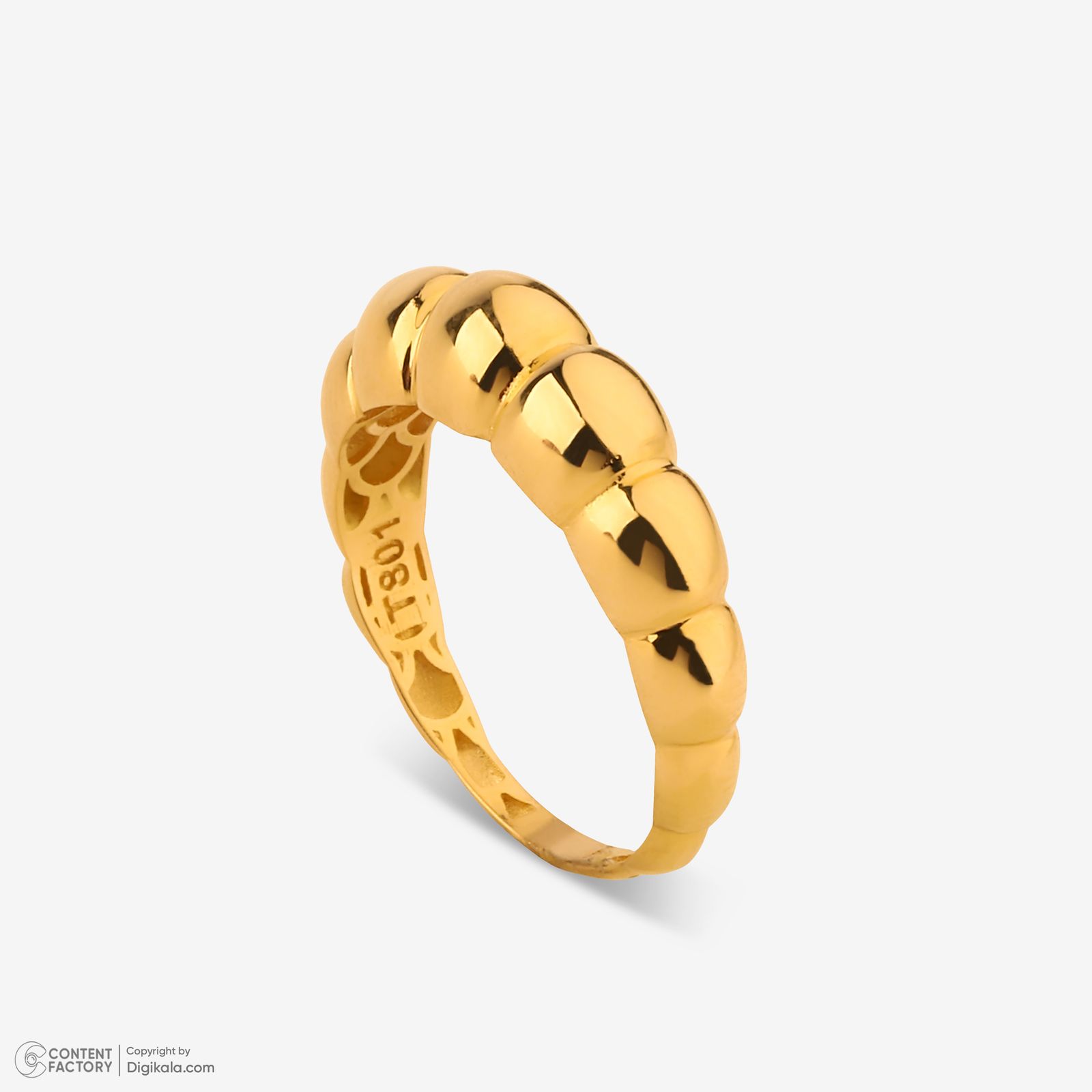 انگشتر طلا 18 عیار زنانه گلدم مدل R345001 سایز 50 -  - 4