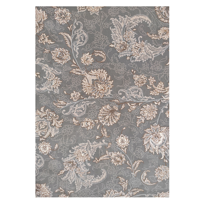 فرش ماشینی 1200 شانه فرش توس مشهد زمینه فیلی حاشیه طوسی مدل 1225