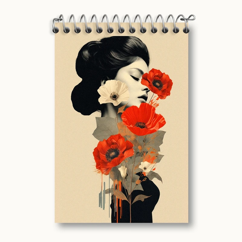 دفتر یادداشت 50 برگ خندالو مدل دخترانه کد F2618