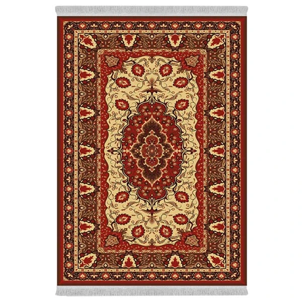 فرش پارچه‌ای دفه مدل فرشینه هازان مخمل طرح فانتزی کد 3376