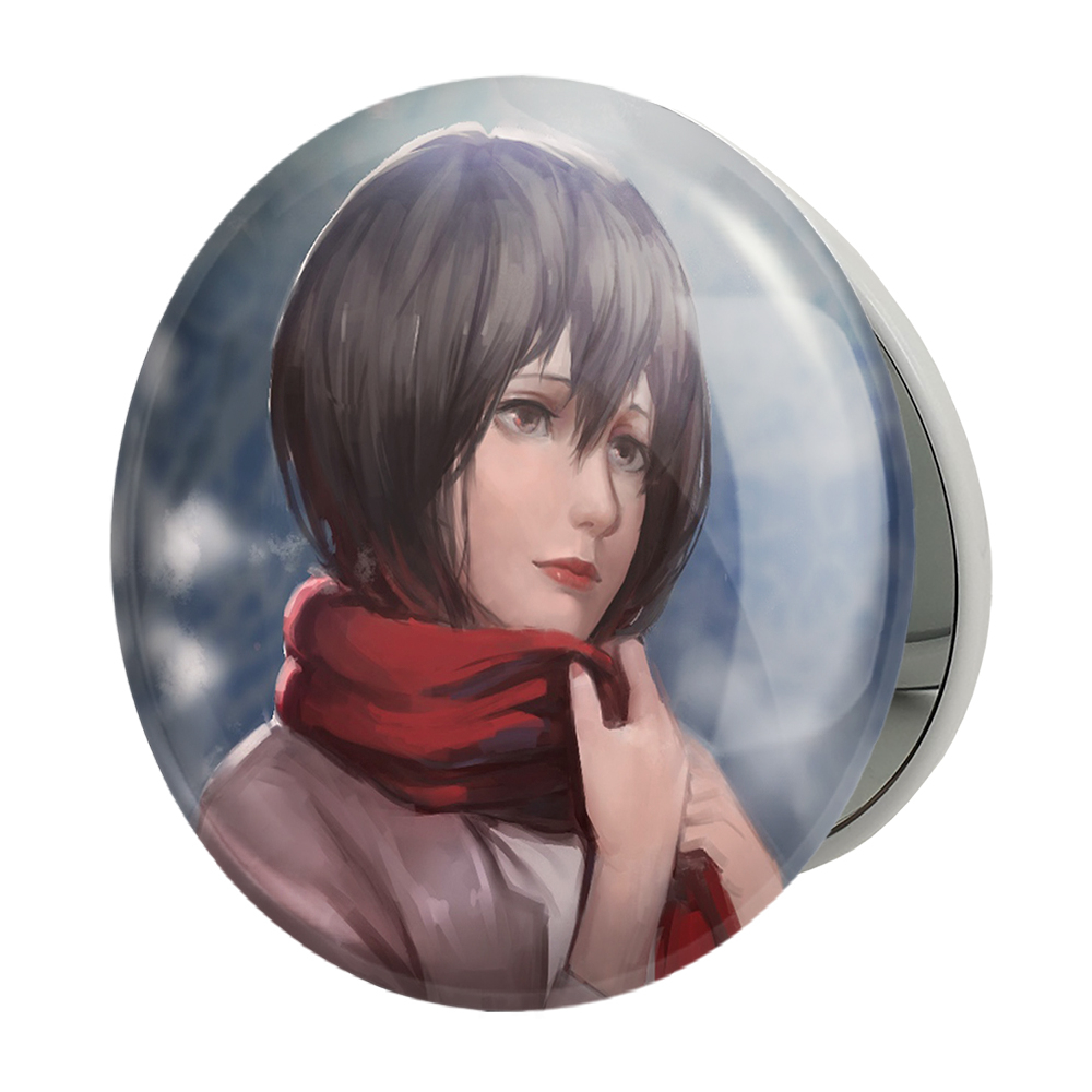 آینه جیبی خندالو طرح میکاسا اکرمن انیمه اتک آن تایتان Attack on Titan مدل تاشو کد 18617