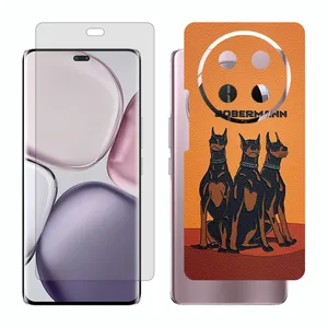 Glass Together model matte screen protector suitable for Honor X9c mobile phone with back cover sticker