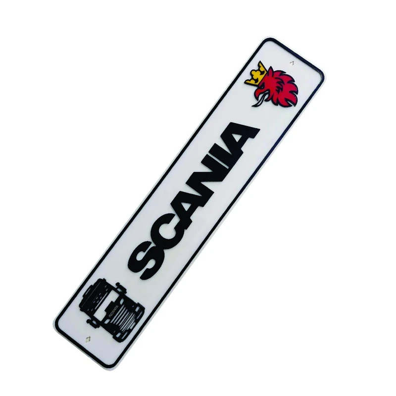پلاک تزئینی طرح پلکسی برجسته مدل SCANIA-W2 