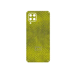 MAHOOT Yellow Snake Skin Cover Sticker for Samsung Galaxy M32