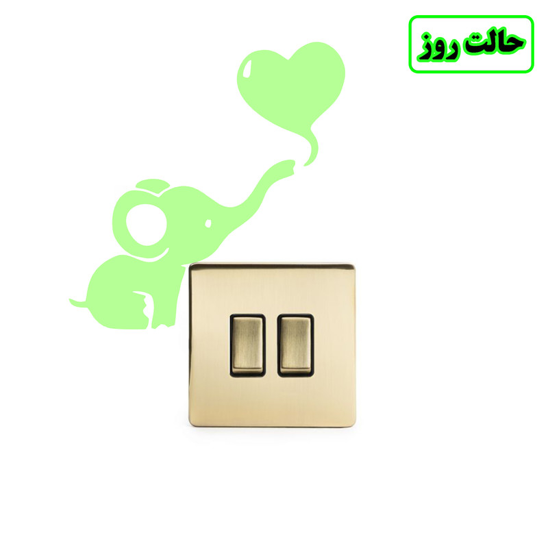 استیکر کلید و پریز مدل شبنما طرح فیل هورتون کدCK