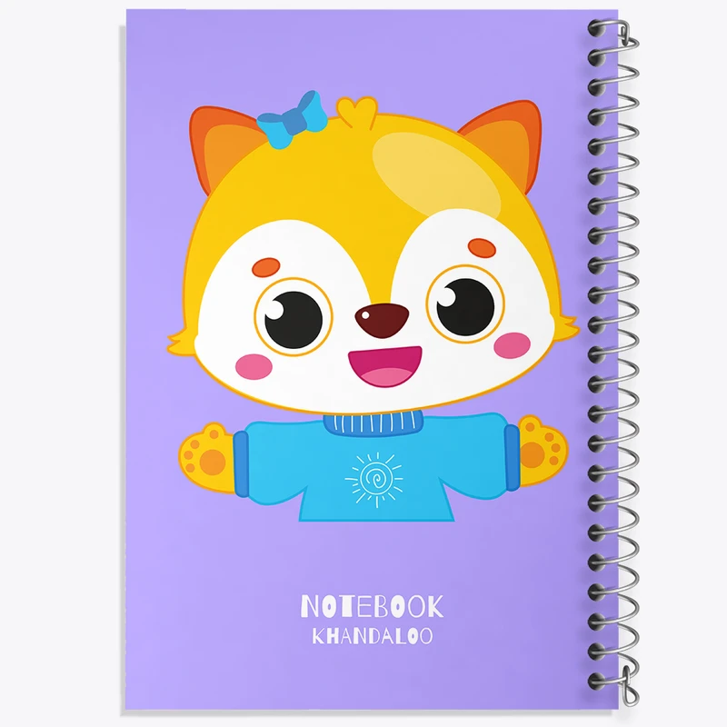 دفتر مشق 50 برگ خندالو طرح راکون کیوت کد N1509