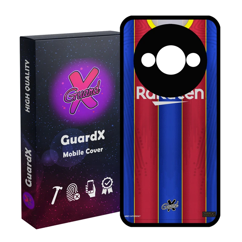 کاور گارد ایکس طرح بارسلونا مدل قاب Glass10228 مناسب برای گوشی موبایل شیائومی Redmi A3 4G/ A3X 4G/ Poco C61