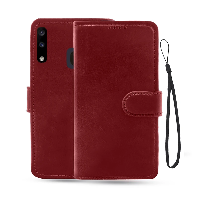 کیف کلاسوری لئون مدل Kiif مناسب برای گوشی موبایل سامسونگ Galaxy S20 به همراه بند آویز