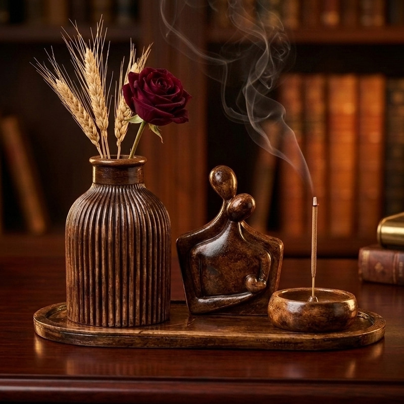 دکوری مدل سنگ مصنوعی طرح چوب مجموعه 4 عددی