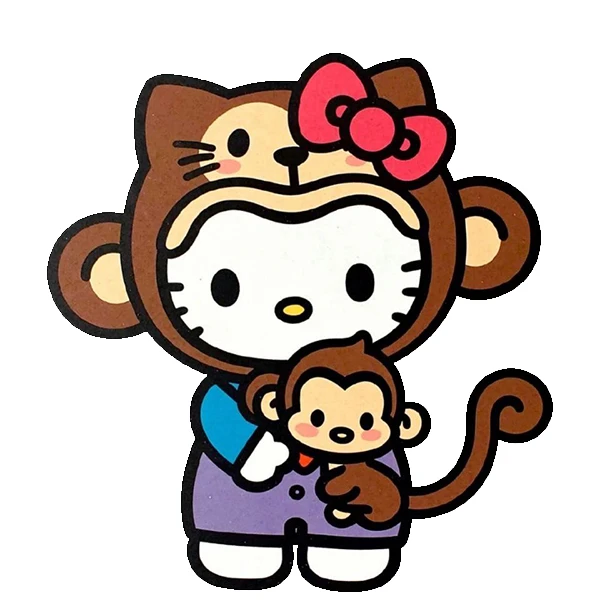 استیکر پارچه و لباس پاد آفرین طرح کیتی کد 5148