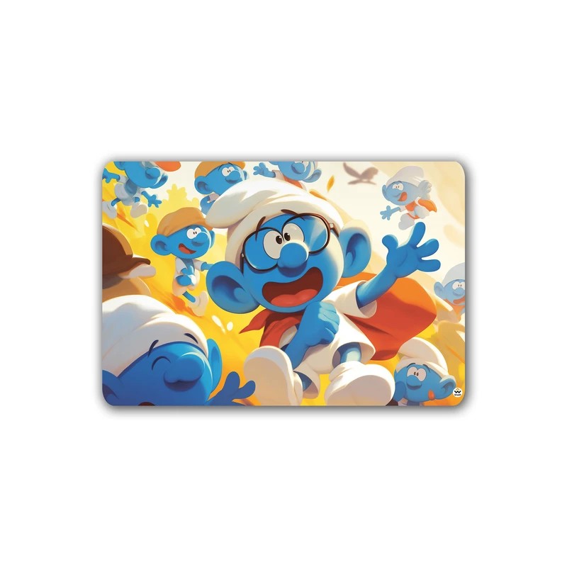 ماوس پد گیمینگ شادیت مدل اسمورف ها کد 680 سایز 37*24 سانتیمتر