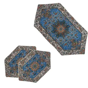 ست سه تکه رومیزی مدل قاجار کد BPU3-3