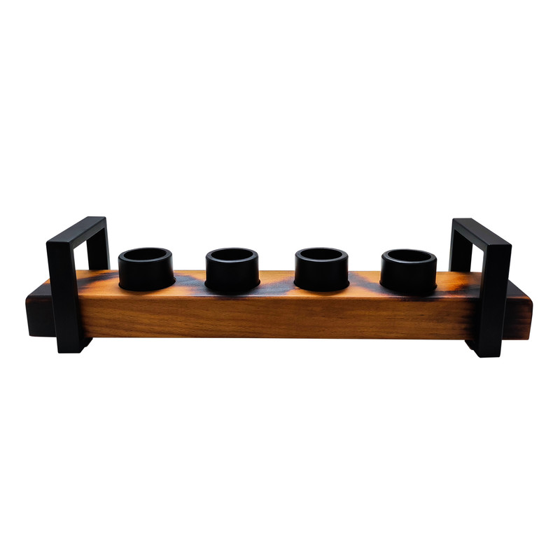 شمعدان مدل  wood iron-004