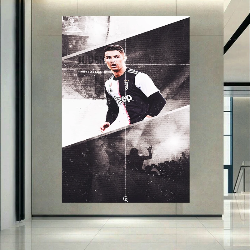 پوستر دیواری طرح رونالدو مدل ستاره فوتبال کد PD130245