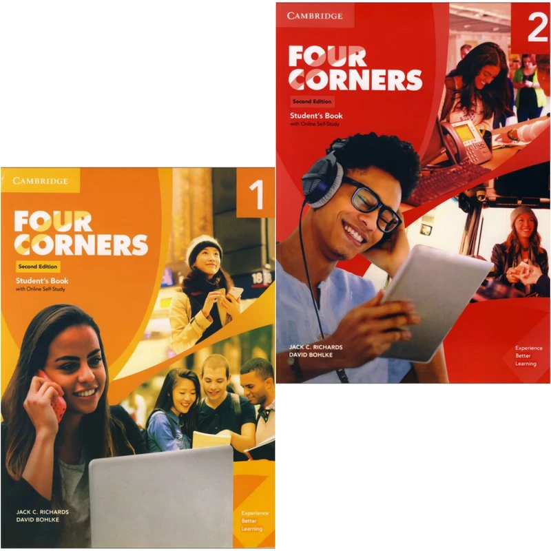 کتاب Four Corners Second Edition اثر Jack Richards انتشارات کمبریدج دو جلدی