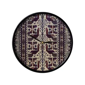 ساعت دیواری مدوپد طرح قالیچه بلوچ طاووسی مدل C-balouch46