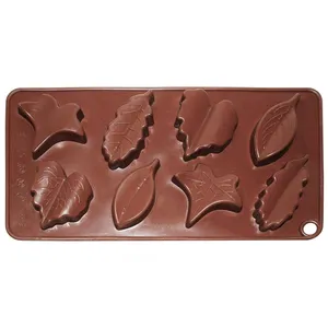 قالب شکلات مدل برگ کد 8