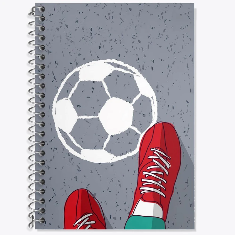 دفتر زبان 50 برگ خندالو مدل دو خط طرح فوتبال Football کد 25935