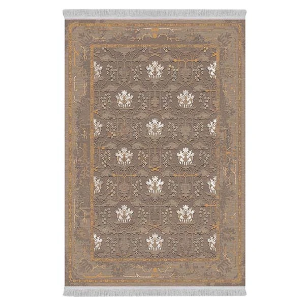 فرش پارچه‌ای دفه مدل فرشینه طرح مدرن کد 145