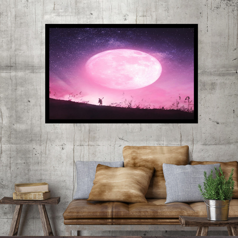 تابلو نوری بکلیت طرح رویای ماه مدل B-MO1683