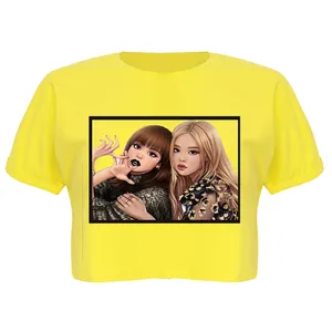 کراپ‌تاپ آستین کوتاه زنانه کد  s 34