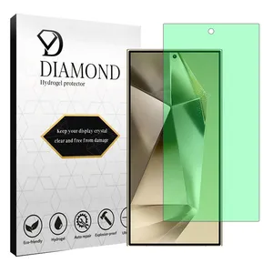 Diamond Hydrogel model anti green Screen Protector for Samsung Galaxy S24 Ultra mobile phone
