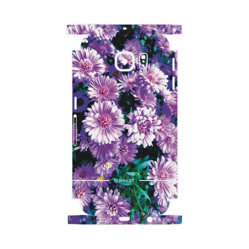 برچسب پوششی ماهوت مدل Purple-Flower-FullSkin مناسب برای گوشی موبایل سامسونگ Galaxy S6
