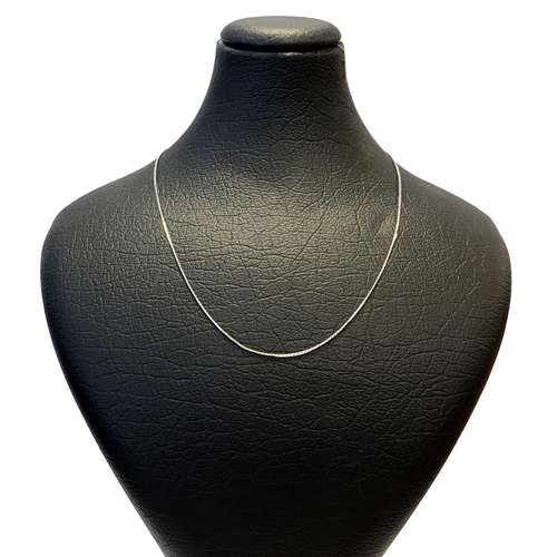 زنجیر نقره زنانه مدل ایتالیایی با آبکاری رودیوم جولیرو JL.ZAW