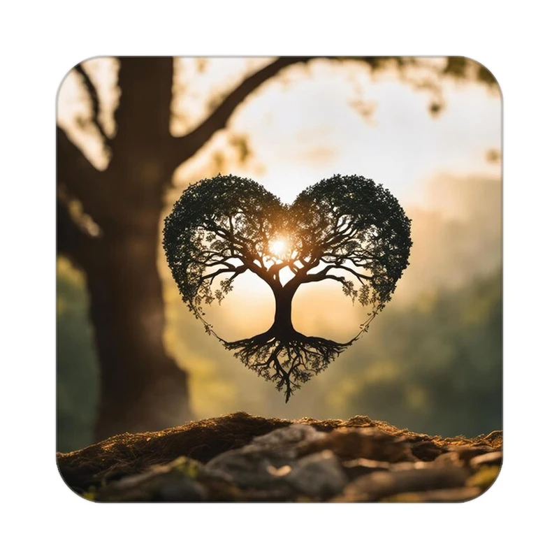 زیر لیوانی کاکتی مدل عاشقانه کد mp13783