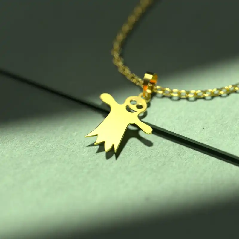 گردنبند طلا 18 عیار زنانه مدوپد مدل هالووین کد G3-1-1040