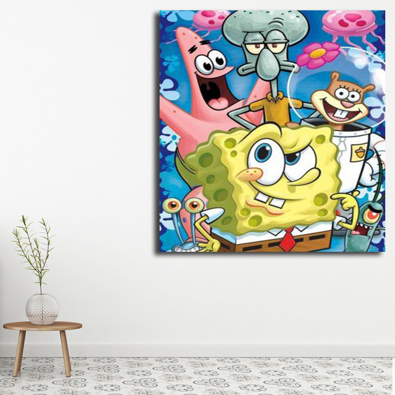 تابلو کودک و نوزاد مدل باب اسفنجی کد 16