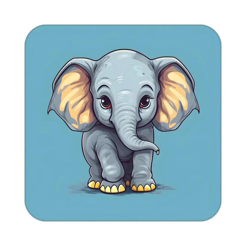 زیر لیوانی کاکتی طرح حیوانات کارتونی مدل mp27571